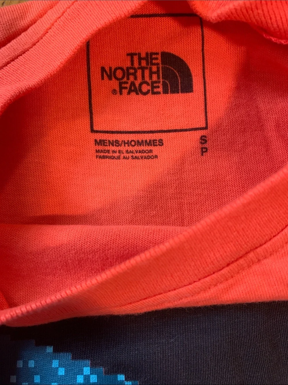 The North Face Bright Orange Graphic Tee with Sunset Panel